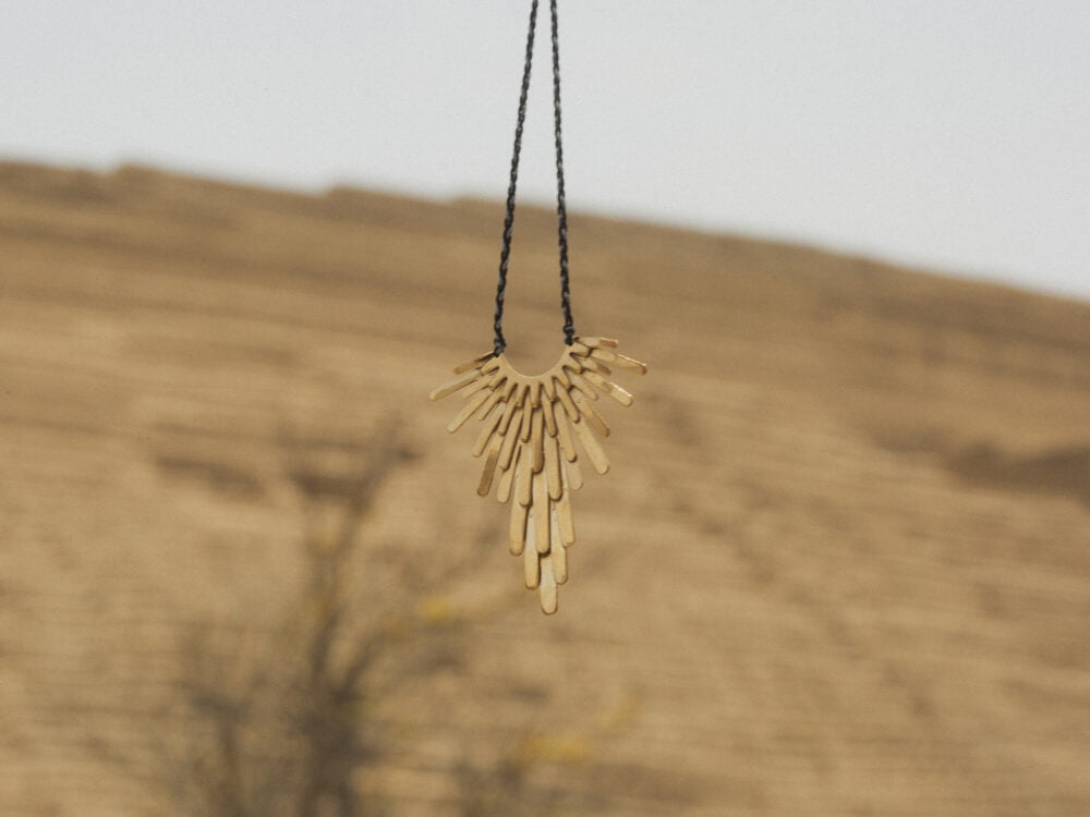 Bronze Prolonged Wings Necklace - Image 2