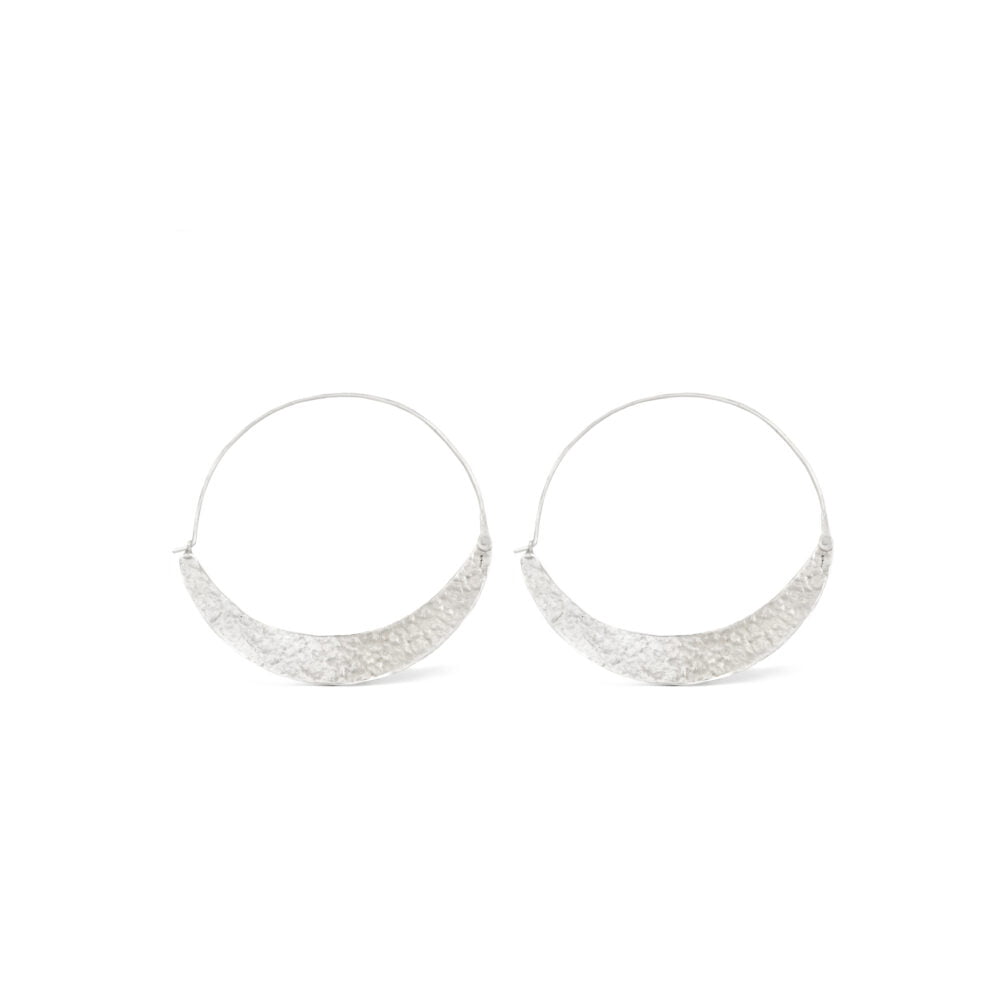Crescent moon hoop