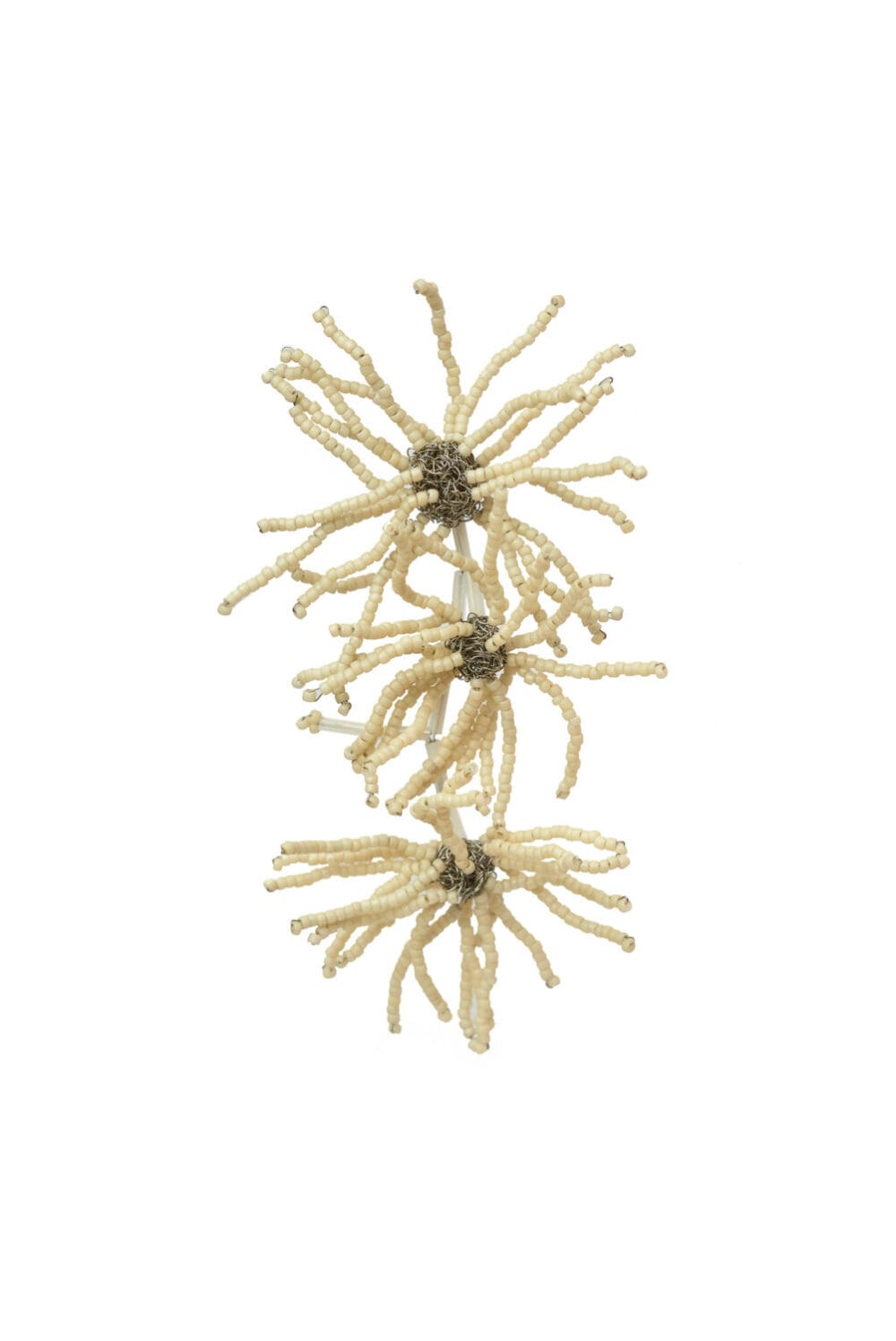 Lightning bolt flower earring (one-of-a-kind piece)