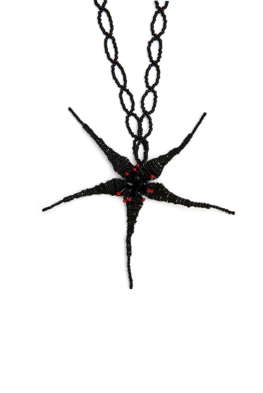 Black demogorgon flower necklace (one-of-a-kind piece)