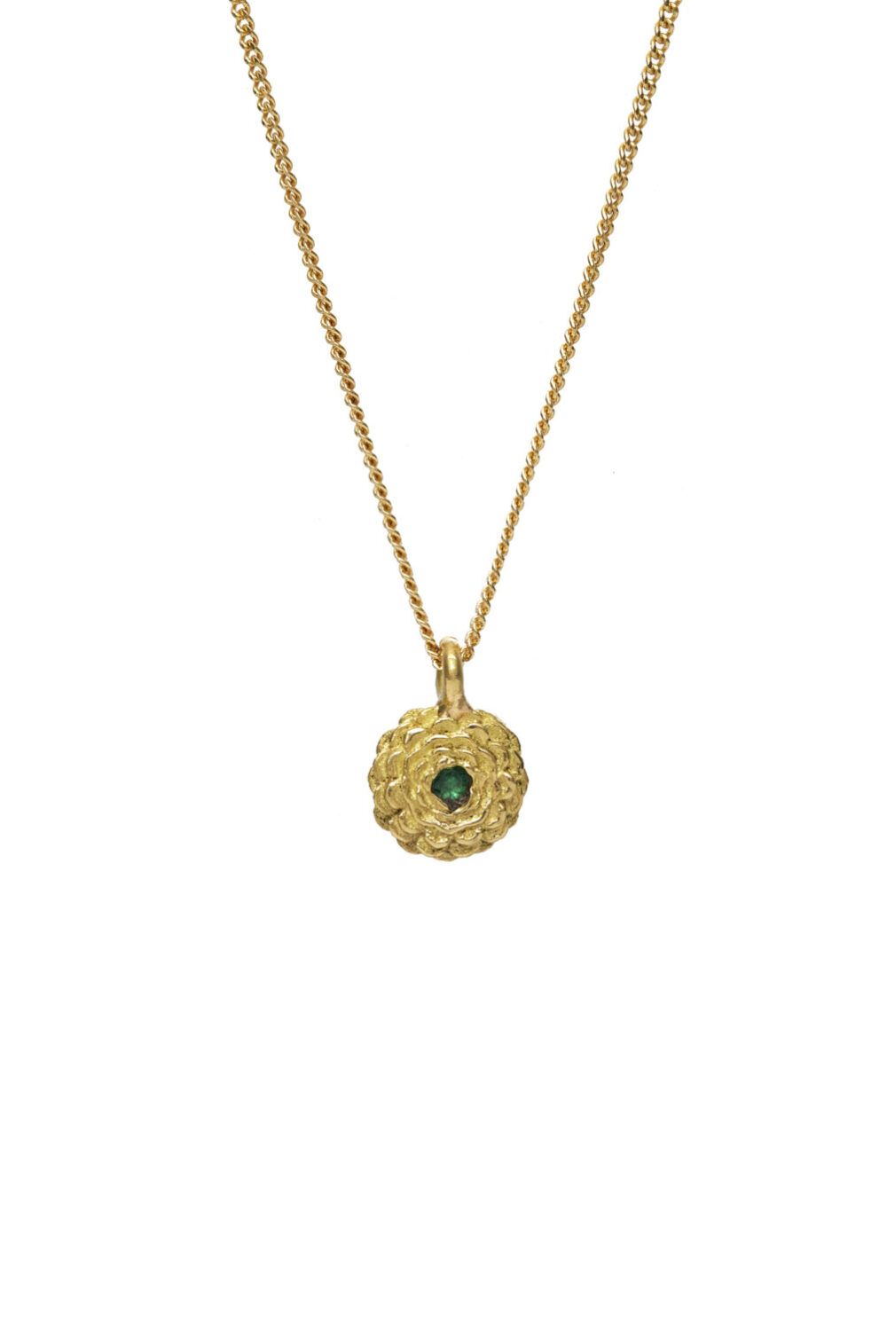 Jericho flower gold necklace